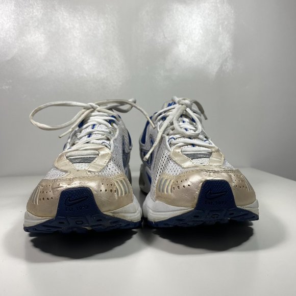 Nike Men Shoes Athletic BRS 1000 Max Air 312673 101 XD White/Blue Sz 9.5 - Picture 2 of 14